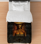 Eco-friendly duvet cover with nature-inspired design.